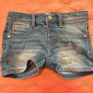 Squeeze Girls Rhinestone Cat Shorts